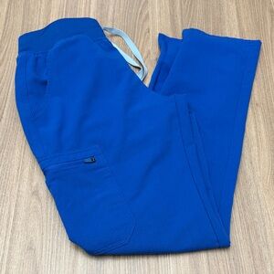 FIGS Yola Skinny Scrub Pants PO# 3096 Blue Small